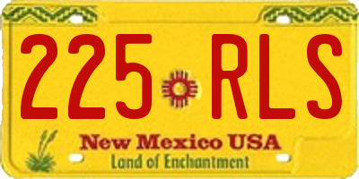 NM license plate 225RLS