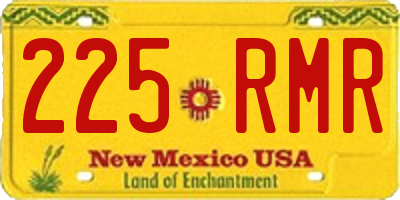 NM license plate 225RMR