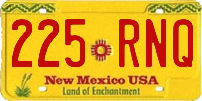 NM license plate 225RNQ