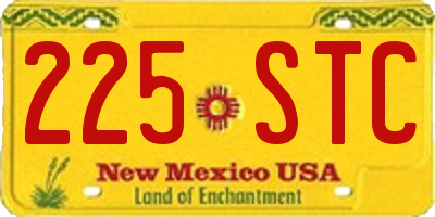 NM license plate 225STC