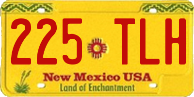 NM license plate 225TLH