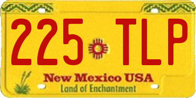 NM license plate 225TLP