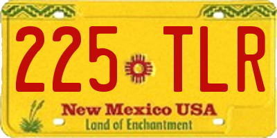 NM license plate 225TLR