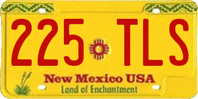 NM license plate 225TLS