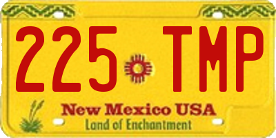 NM license plate 225TMP
