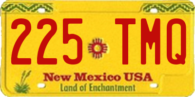 NM license plate 225TMQ
