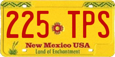 NM license plate 225TPS