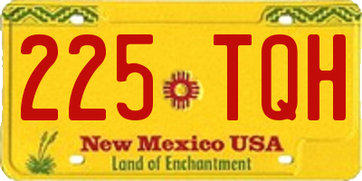 NM license plate 225TQH