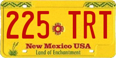 NM license plate 225TRT