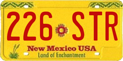 NM license plate 226STR
