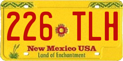 NM license plate 226TLH