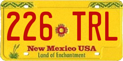 NM license plate 226TRL