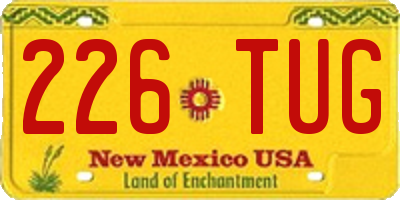 NM license plate 226TUG
