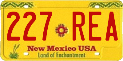 NM license plate 227REA