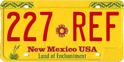 NM license plate 227REF
