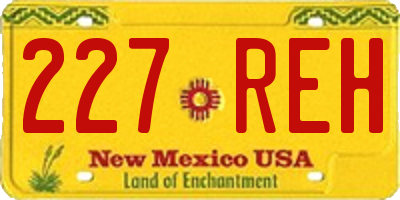 NM license plate 227REH