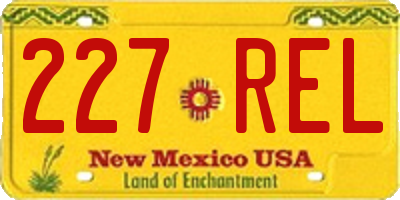 NM license plate 227REL