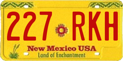 NM license plate 227RKH