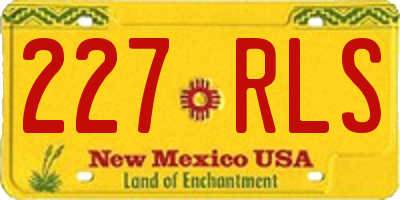 NM license plate 227RLS