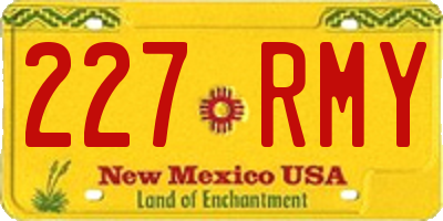 NM license plate 227RMY