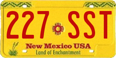 NM license plate 227SST