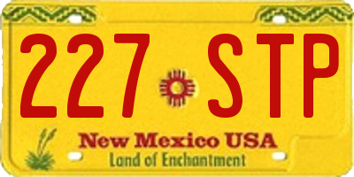 NM license plate 227STP