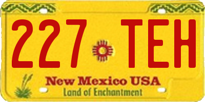 NM license plate 227TEH