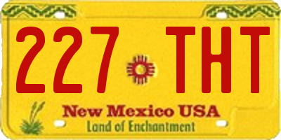 NM license plate 227THT