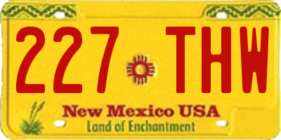 NM license plate 227THW