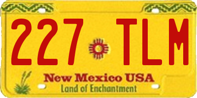 NM license plate 227TLM