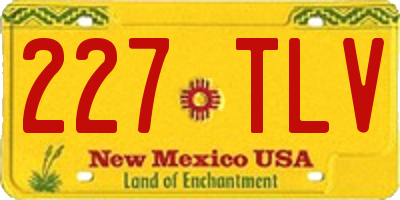 NM license plate 227TLV