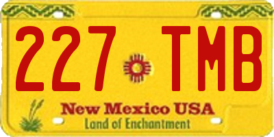 NM license plate 227TMB