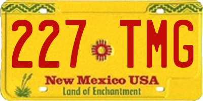 NM license plate 227TMG