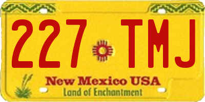NM license plate 227TMJ