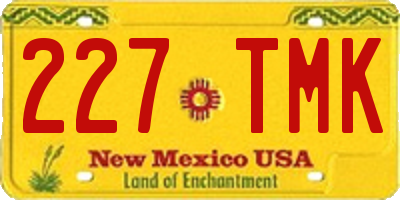 NM license plate 227TMK