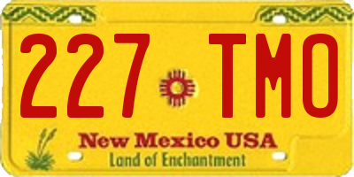 NM license plate 227TMO