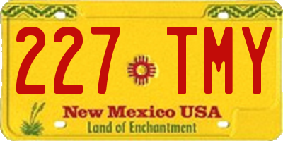 NM license plate 227TMY