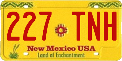 NM license plate 227TNH