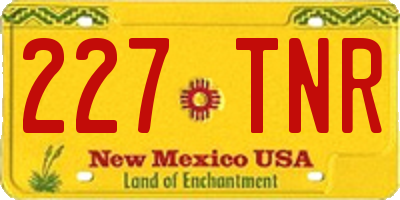 NM license plate 227TNR
