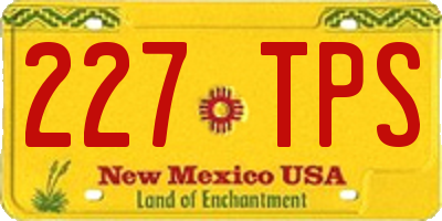 NM license plate 227TPS