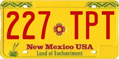 NM license plate 227TPT