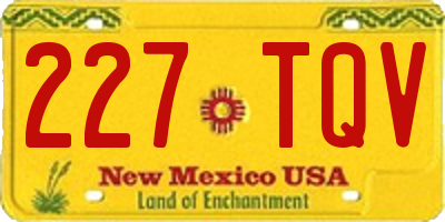 NM license plate 227TQV