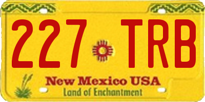 NM license plate 227TRB