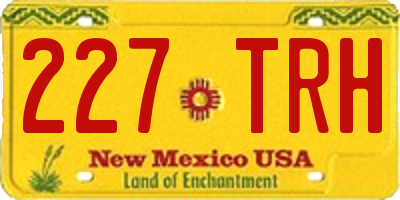 NM license plate 227TRH
