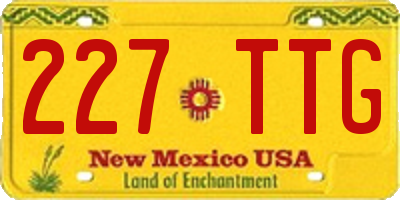 NM license plate 227TTG