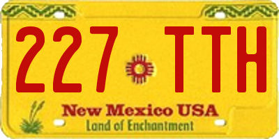 NM license plate 227TTH