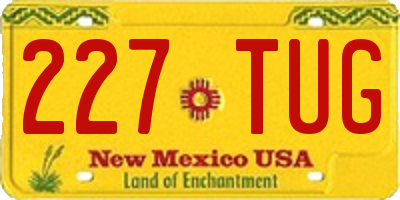 NM license plate 227TUG