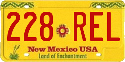 NM license plate 228REL
