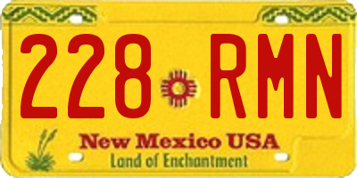 NM license plate 228RMN