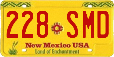 NM license plate 228SMD